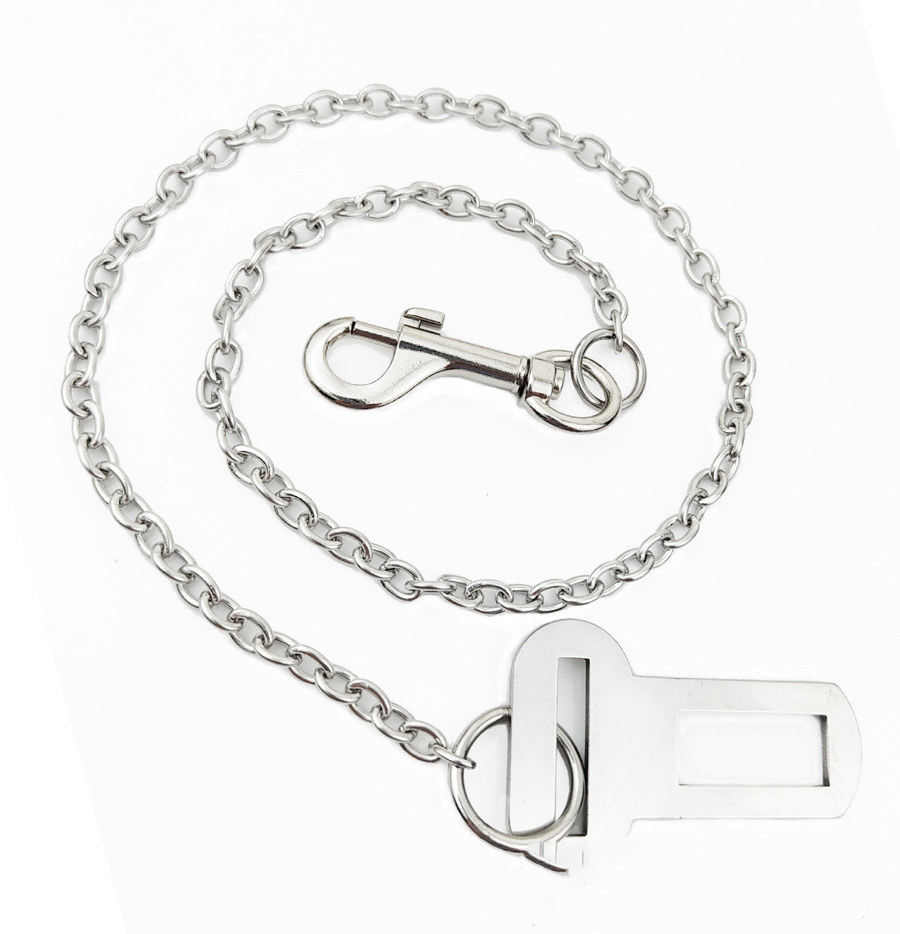 KFX-5464381 Stainless Steel Small Chain Dog Safety Restraint for Car Travel
