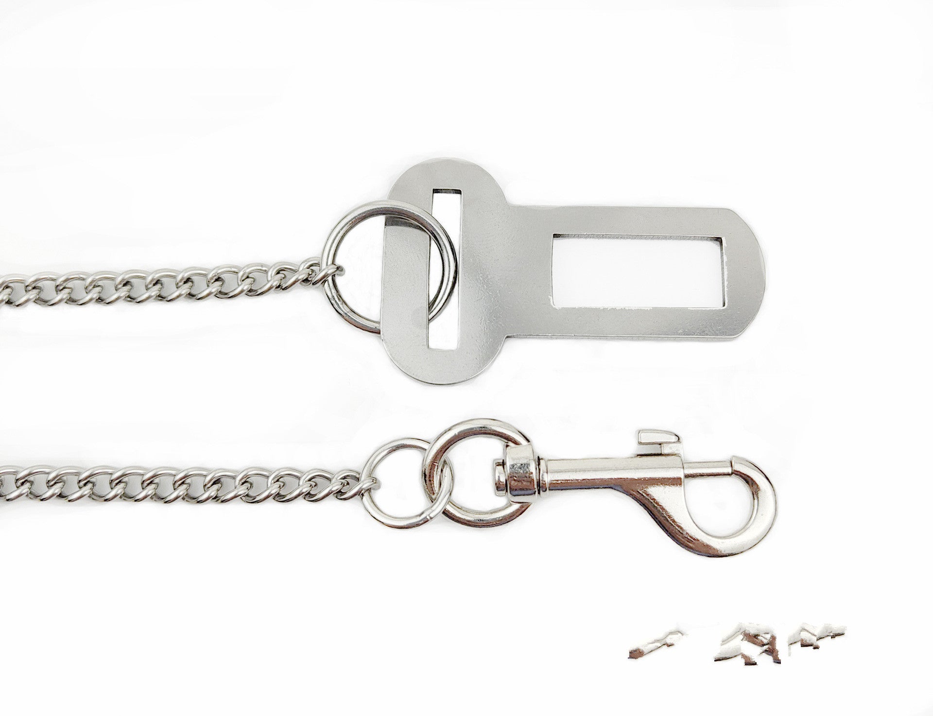 KFX-5464381 Stainless Steel Small Chain Dog Safety Restraint for Car Travel