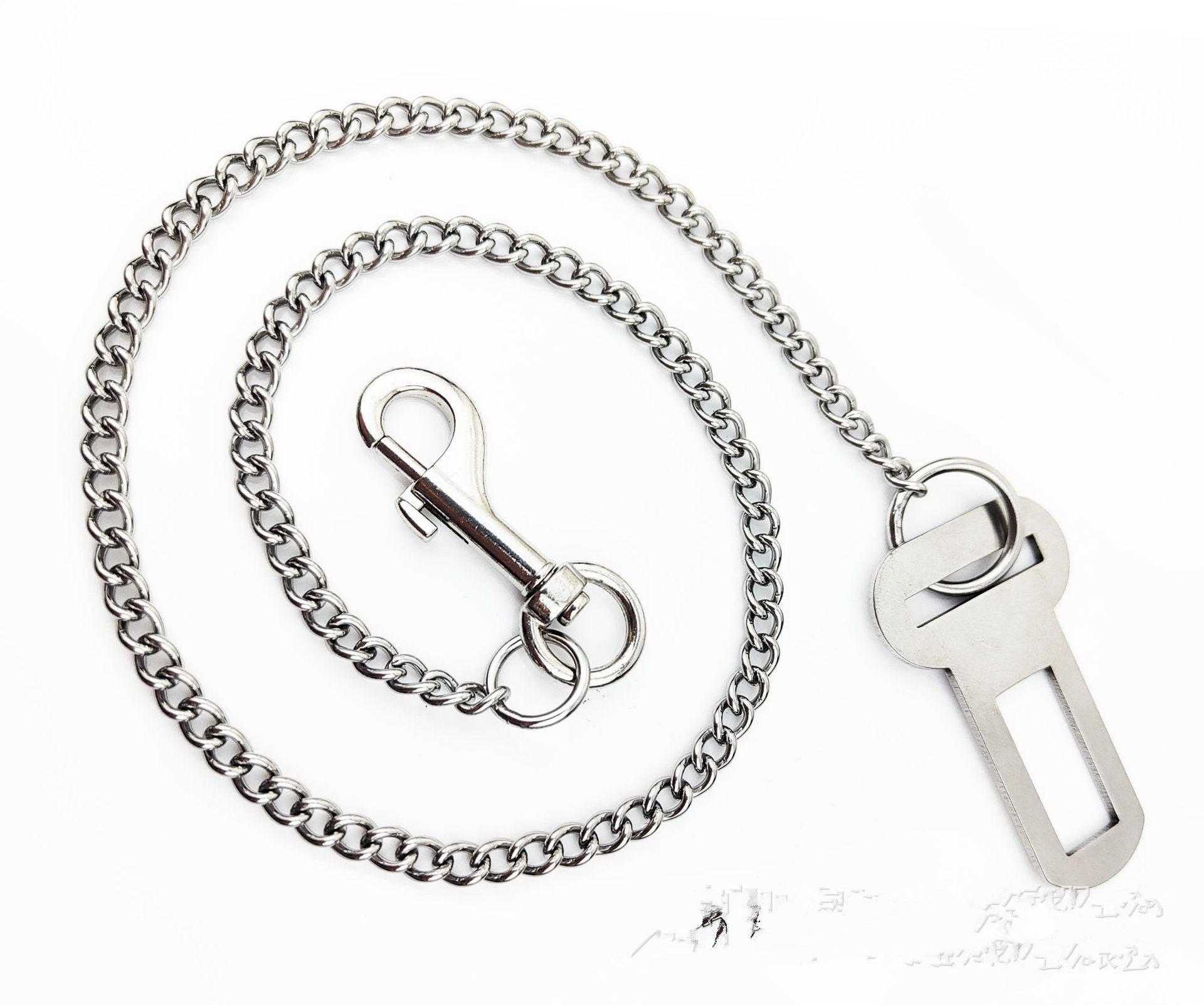 KFX-5464381 Stainless Steel Small Chain Dog Safety Restraint for Car Travel