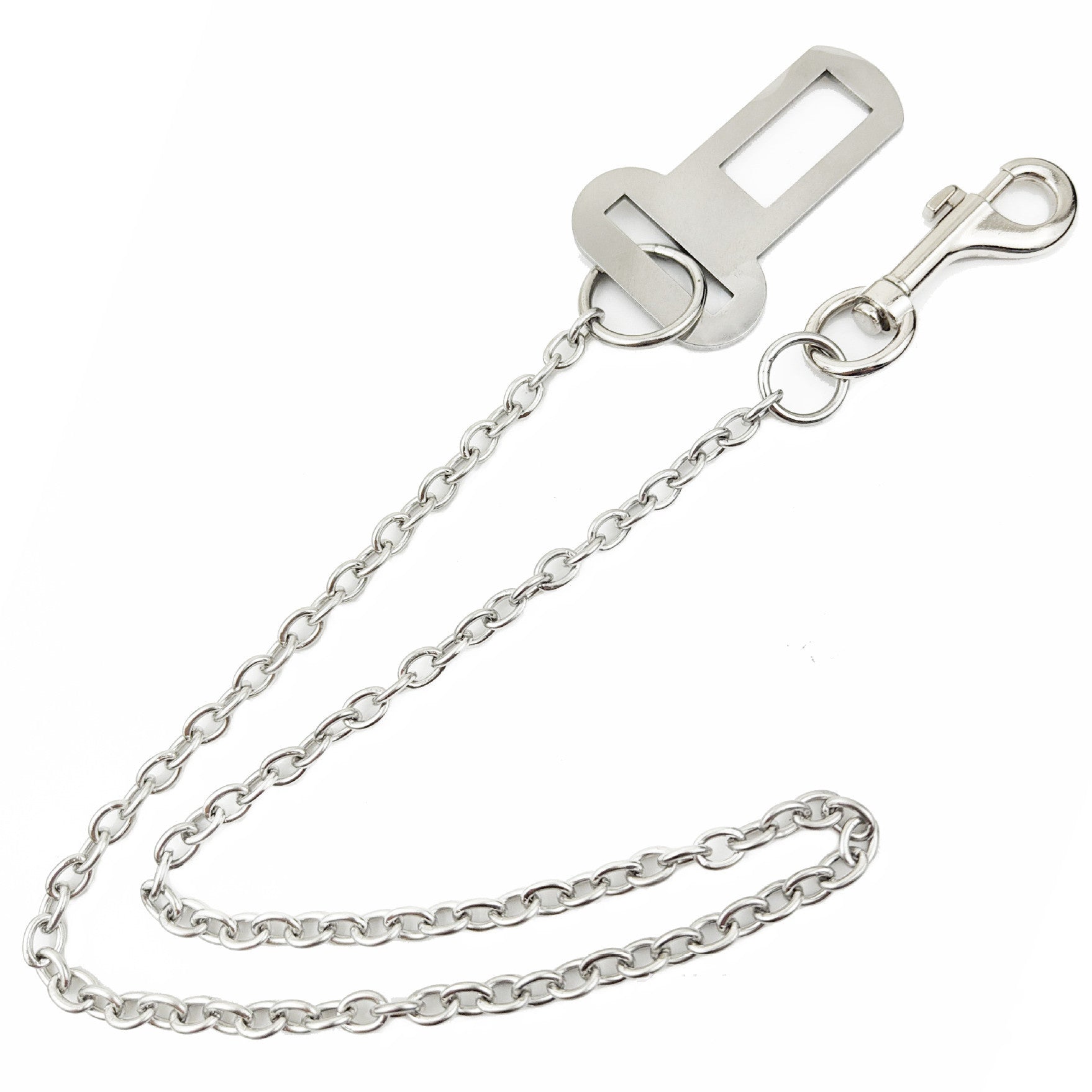KFX-5464381 Stainless Steel Small Chain Dog Safety Restraint for Car Travel