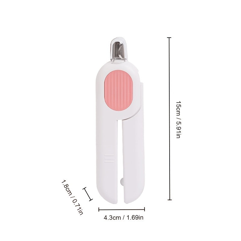 KFX-5465021 Pet Nail Clippers with LED Light and Integrated Grinder for Safe and Effortless Trimming