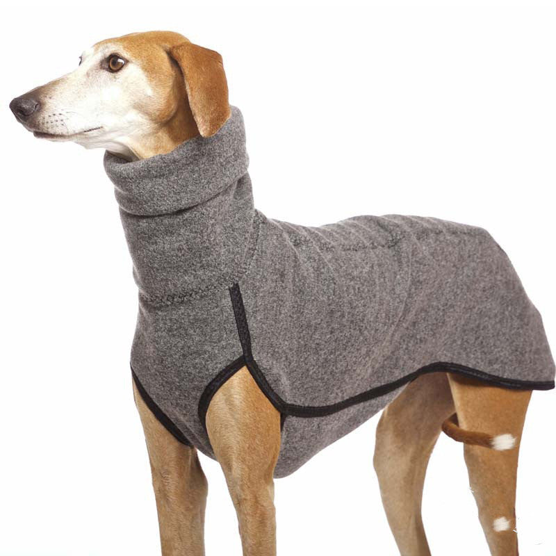 KFX-5465917 Winter Warm High Collar Pet Coat for Medium to Large Dogs, Fleece Pullover for Comfort and Style