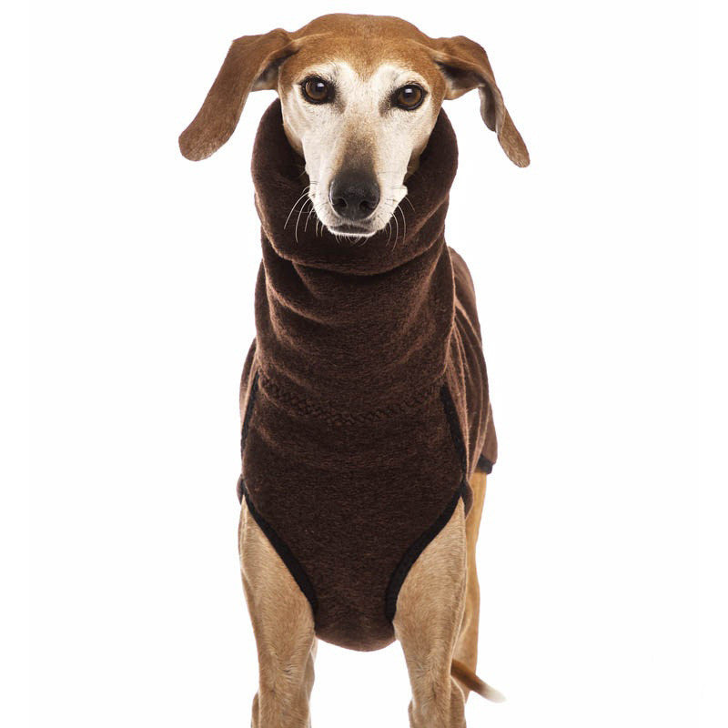 KFX-5465917 Winter Warm High Collar Pet Coat for Medium to Large Dogs, Fleece Pullover for Comfort and Style