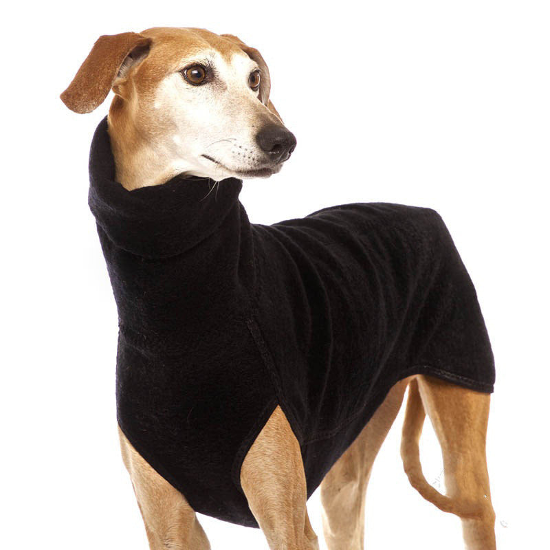 KFX-5465917 Winter Warm High Collar Pet Coat for Medium to Large Dogs, Fleece Pullover for Comfort and Style