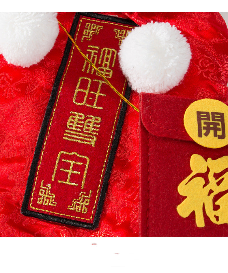 KFX-5468093 New Year Festive Two-Legged Pet Clothing for Small Dogs and Cats