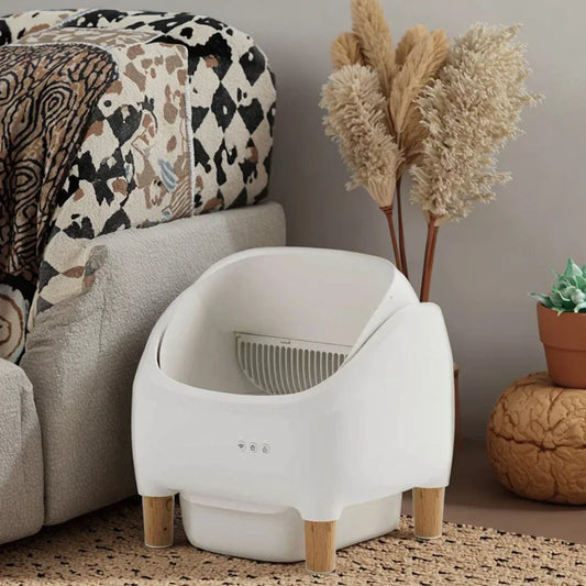KFX-547091 Automatic Smart Cat Litter Box with Odor Control and Fresh Air Purification