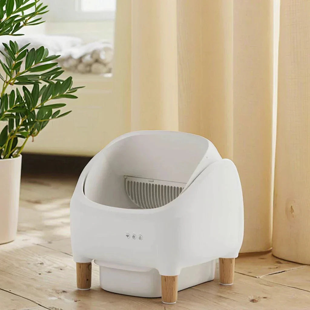 KFX-547091 Automatic Smart Cat Litter Box with Odor Control and Fresh Air Purification