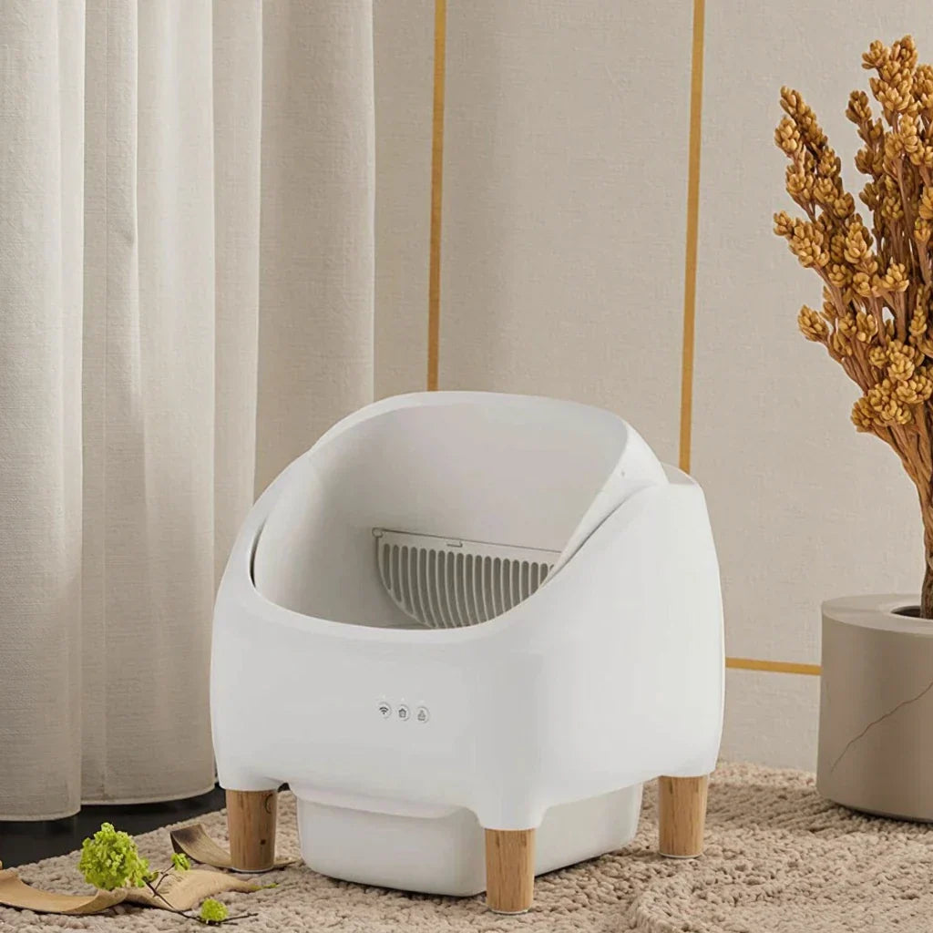 KFX-547091 Automatic Smart Cat Litter Box with Odor Control and Fresh Air Purification