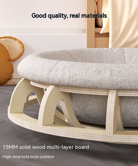 KFX-5471549 Cozy Four Seasons Wooden Cat Nest for Winter Comfort