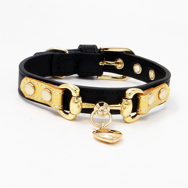 KFX-5475261 Durable Leather Pet Collar for Cats and Dogs, Adjustable Size and Comfortable Fit