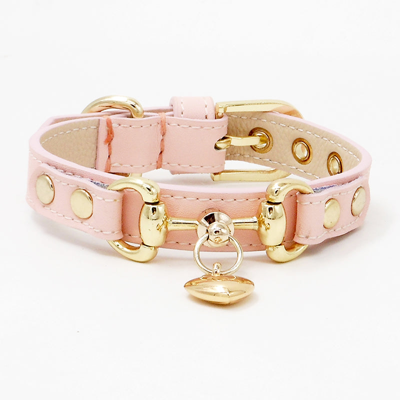 KFX-5475261 Durable Leather Pet Collar for Cats and Dogs, Adjustable Size and Comfortable Fit