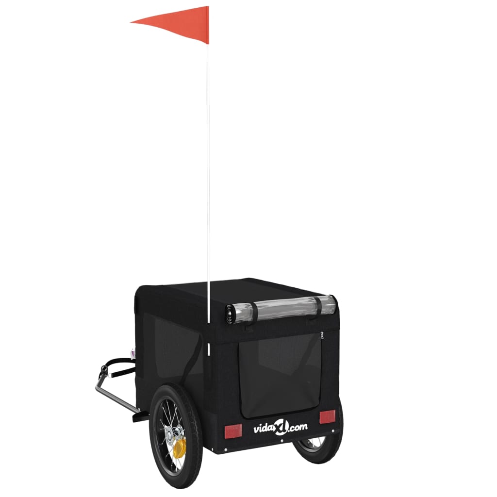 KFX-5478717 Pet Bicycle Trailer with Oxford Fabric & Iron Frame for Comfortable Travel