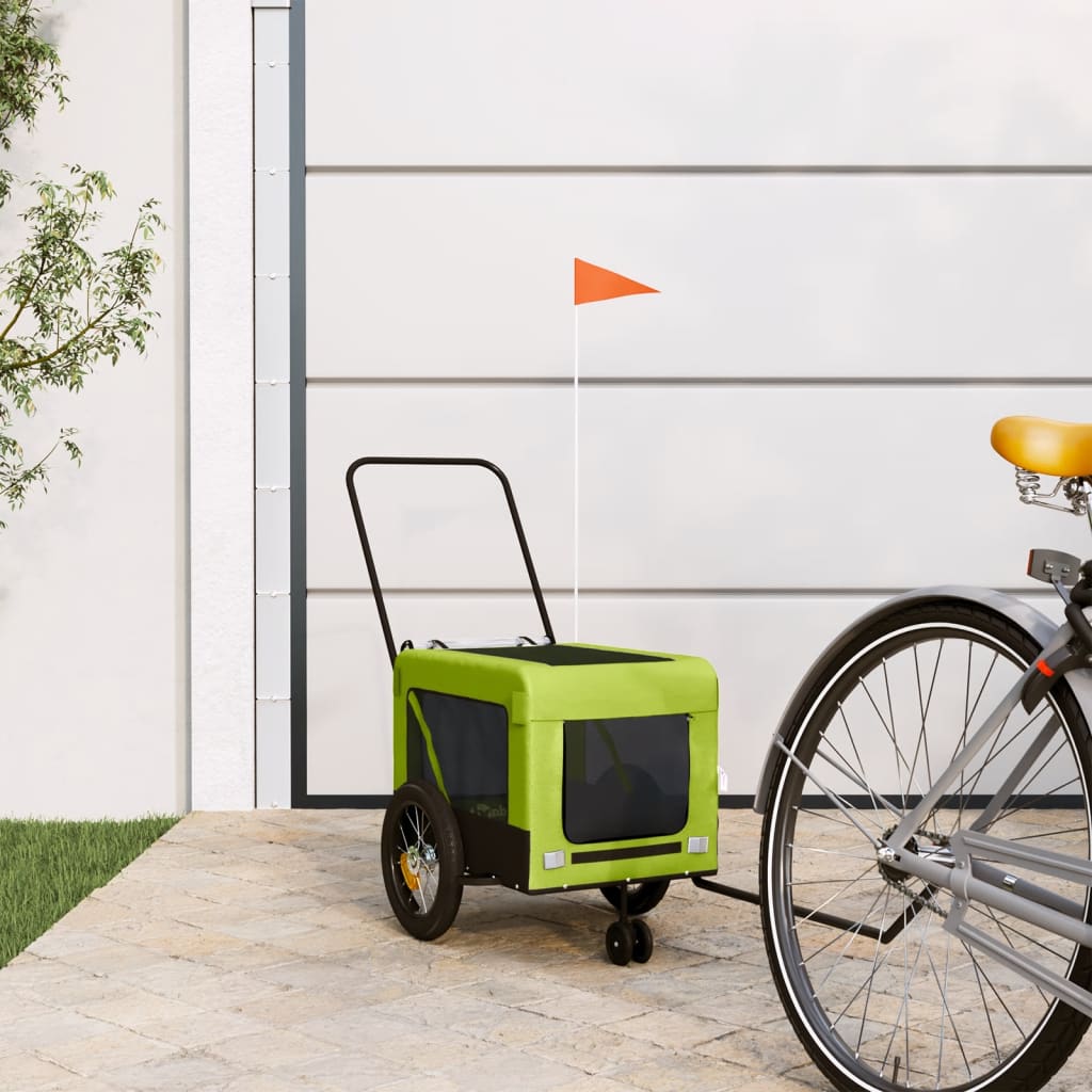 KFX-5478717 Pet Bicycle Trailer with Oxford Fabric & Iron Frame for Comfortable Travel