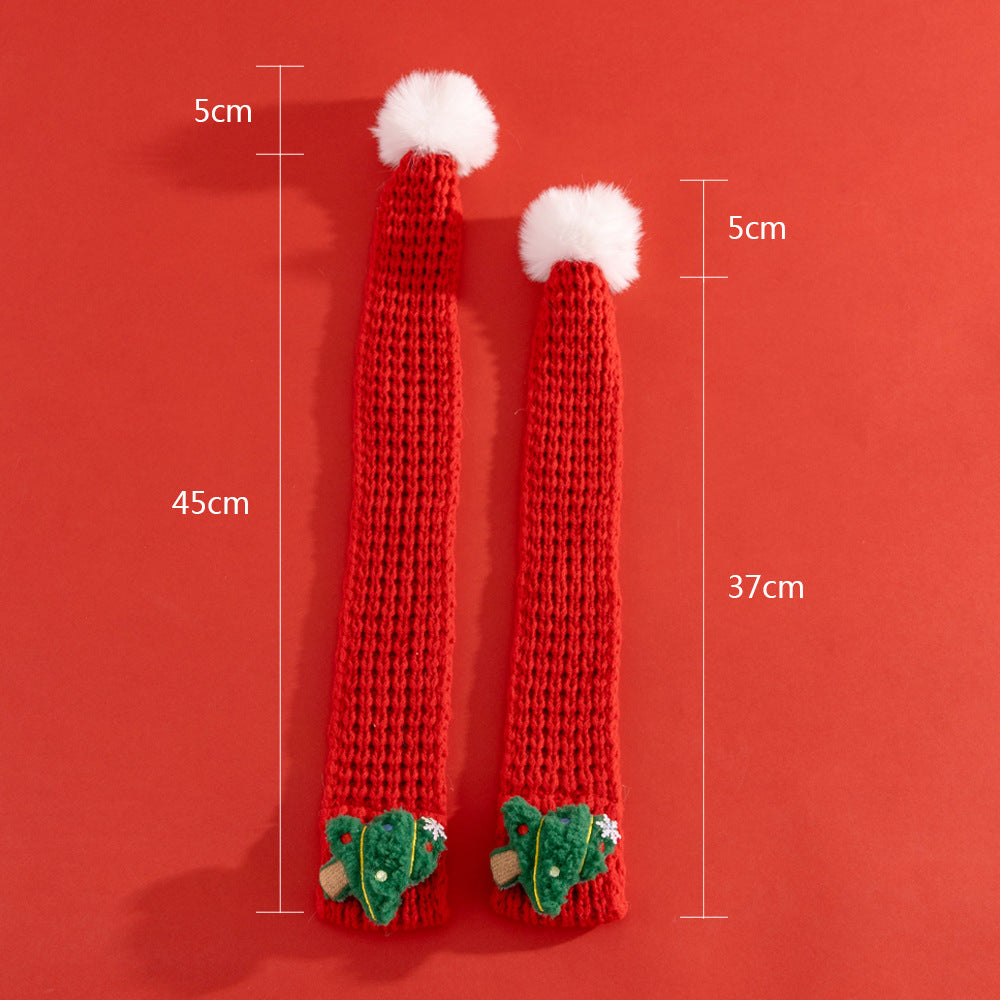 KFX-5480637 Festive Christmas Cat Scarf with Fun Patterns for Pets