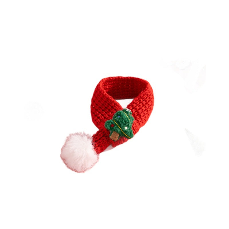 KFX-5480637 Festive Christmas Cat Scarf with Fun Patterns for Pets