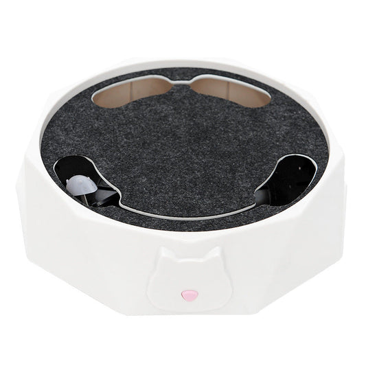 KFX-5483837 Electric Simulation Mouse Cat Toy with Turntable Design, 22.5cm Diameter, Interactive Play for Feline Fun