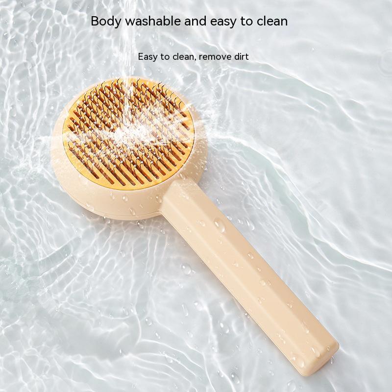 KFX-5484605 Stainless Steel Pet Comb for Cats – Durable PP Handle, Convenient Size