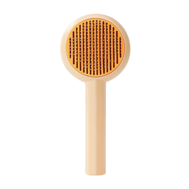 KFX-5484605 Stainless Steel Pet Comb for Cats – Durable PP Handle, Convenient Size