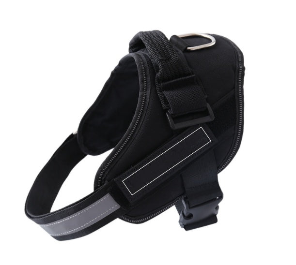 KFX-5484861 Customizable Adjustable Pet Harness with ID Patch for Outdoor Dog Walking