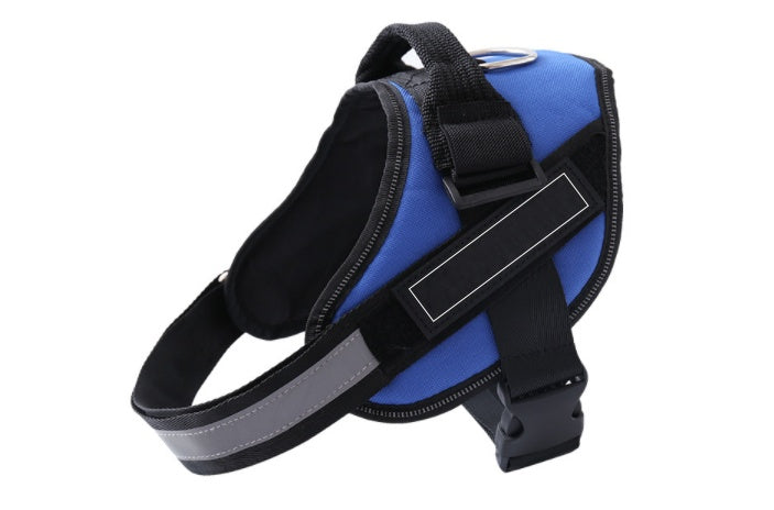 KFX-5484861 Customizable Adjustable Pet Harness with ID Patch for Outdoor Dog Walking