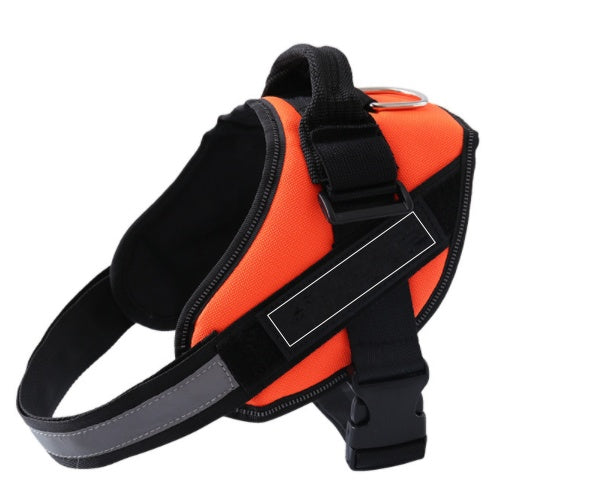 KFX-5484861 Customizable Adjustable Pet Harness with ID Patch for Outdoor Dog Walking