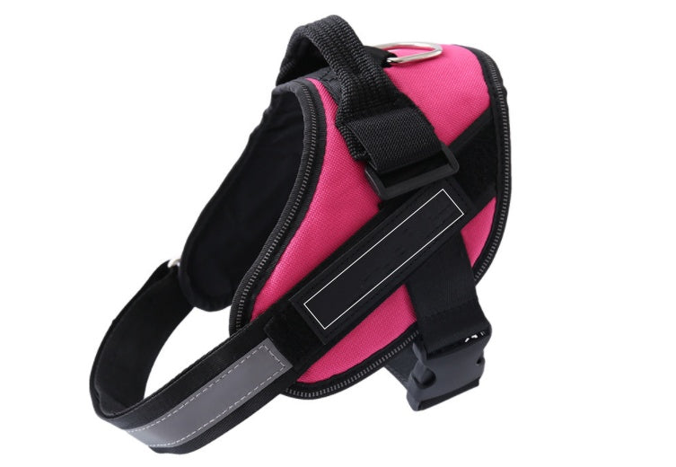 KFX-5484861 Customizable Adjustable Pet Harness with ID Patch for Outdoor Dog Walking