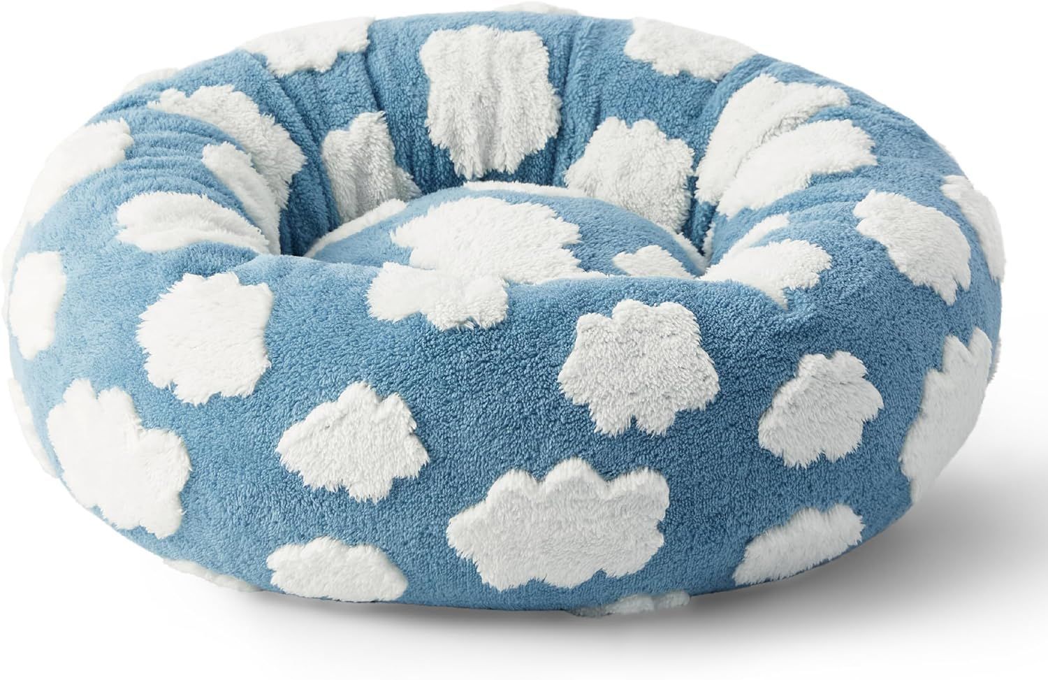 KFX-5488829 Cozy Round Universal Pet Bed in Various Plaid Patterns for Dogs