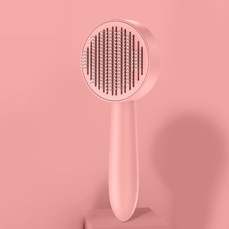 KFX-5490365 Pet Comb for Cats and Dogs - Long Hair Removal Tool with Steel Needles for Grooming and Massage