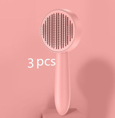 KFX-5490365 Pet Comb for Cats and Dogs - Long Hair Removal Tool with Steel Needles for Grooming and Massage
