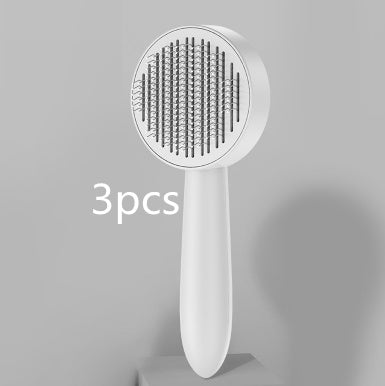 KFX-5490365 Pet Comb for Cats and Dogs - Long Hair Removal Tool with Steel Needles for Grooming and Massage