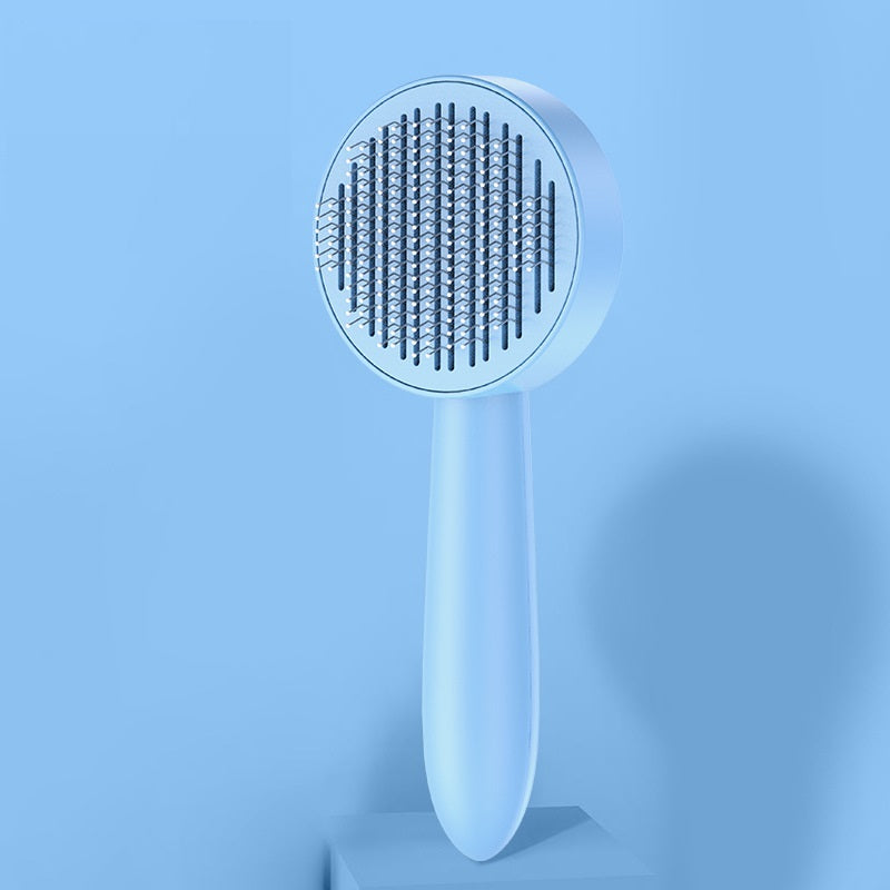 KFX-5490365 Pet Comb for Cats and Dogs - Long Hair Removal Tool with Steel Needles for Grooming and Massage
