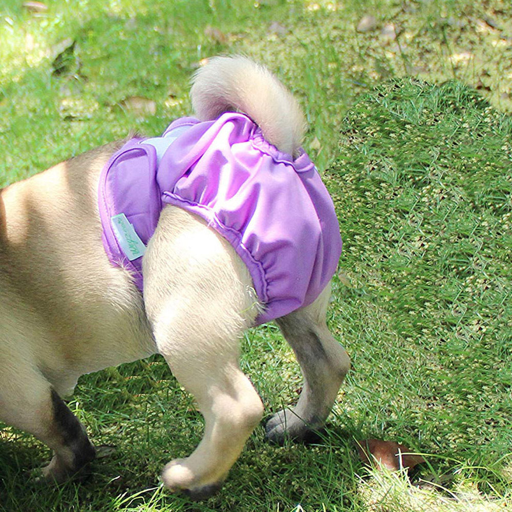 KFX-5492413 Dog Waterproof Menstrual Pants with Velcro Closure in Multiple Colors and Sizes