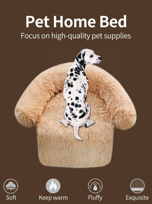 KFX-5492797 Plush Zippered Dog Kennel Blanket - Soft Pet Bed for Small to Large Dogs