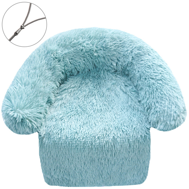 KFX-5492797 Plush Zippered Dog Kennel Blanket - Soft Pet Bed for Small to Large Dogs
