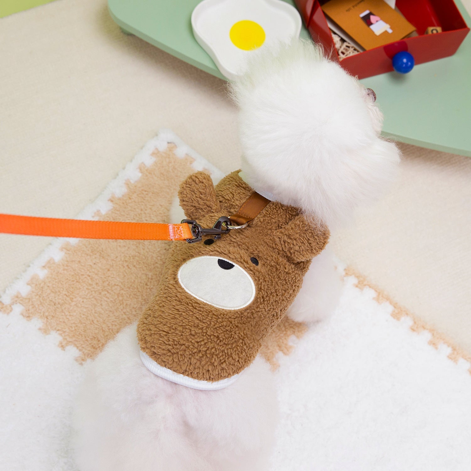KFX-5493309 Fleece-Lined Casual Teddy Bear Pet Clothing for Bichon Frise and Poodle