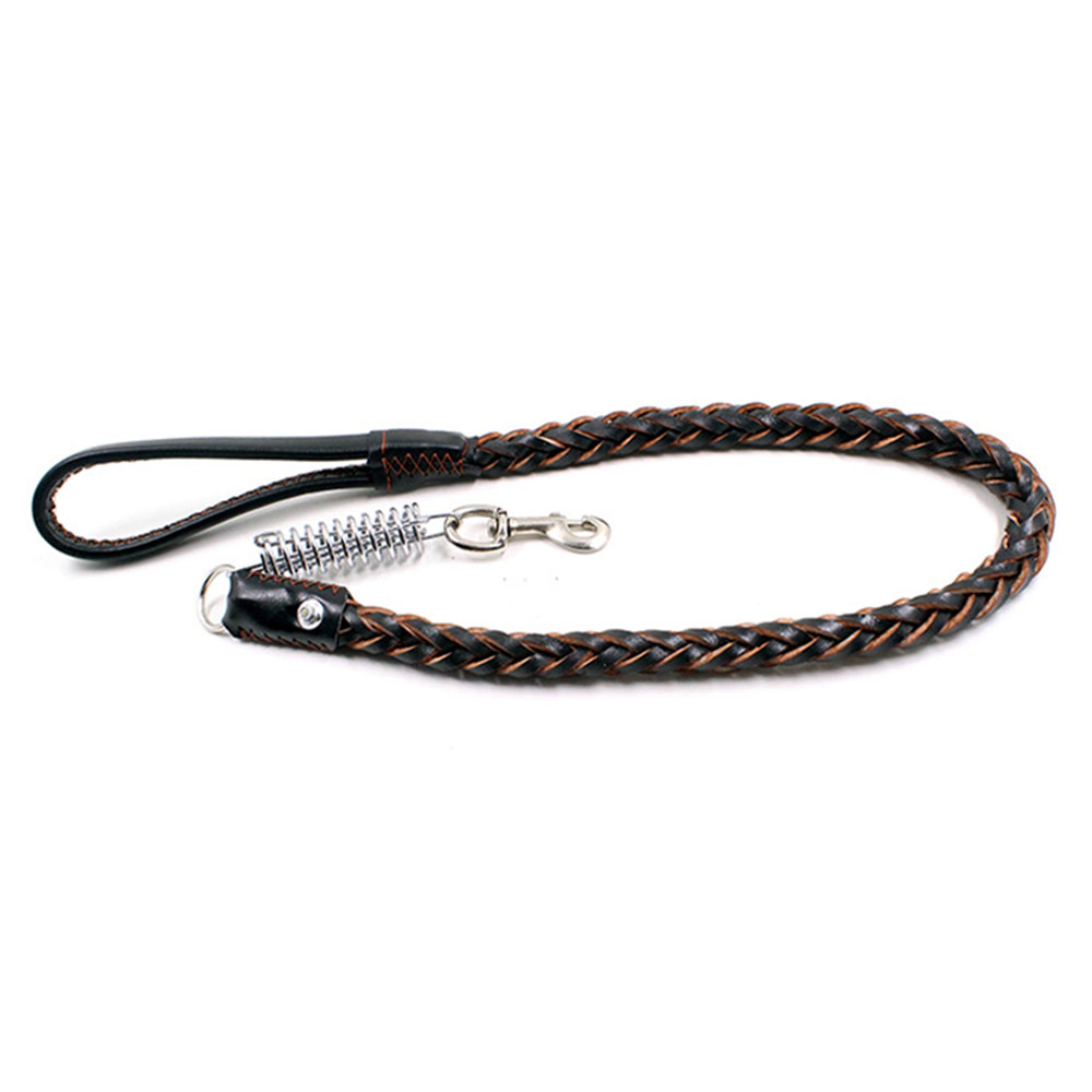 KFX-5494333 Durable Eight-Strand Cowhide Spring Traction Rope for Pets