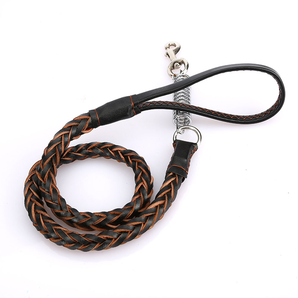 KFX-5494333 Durable Eight-Strand Cowhide Spring Traction Rope for Pets