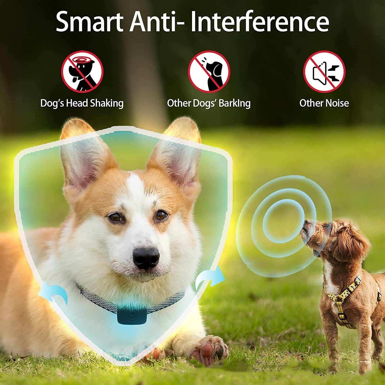 KFX-5496509 Smart Bark Stopper with Adjustable Sensitivity and Waterproof Design