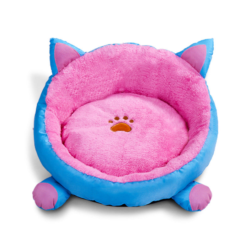 KFX-5498557 Cozy Removable and Washable Plus Velvet Round Pet Nest Pad