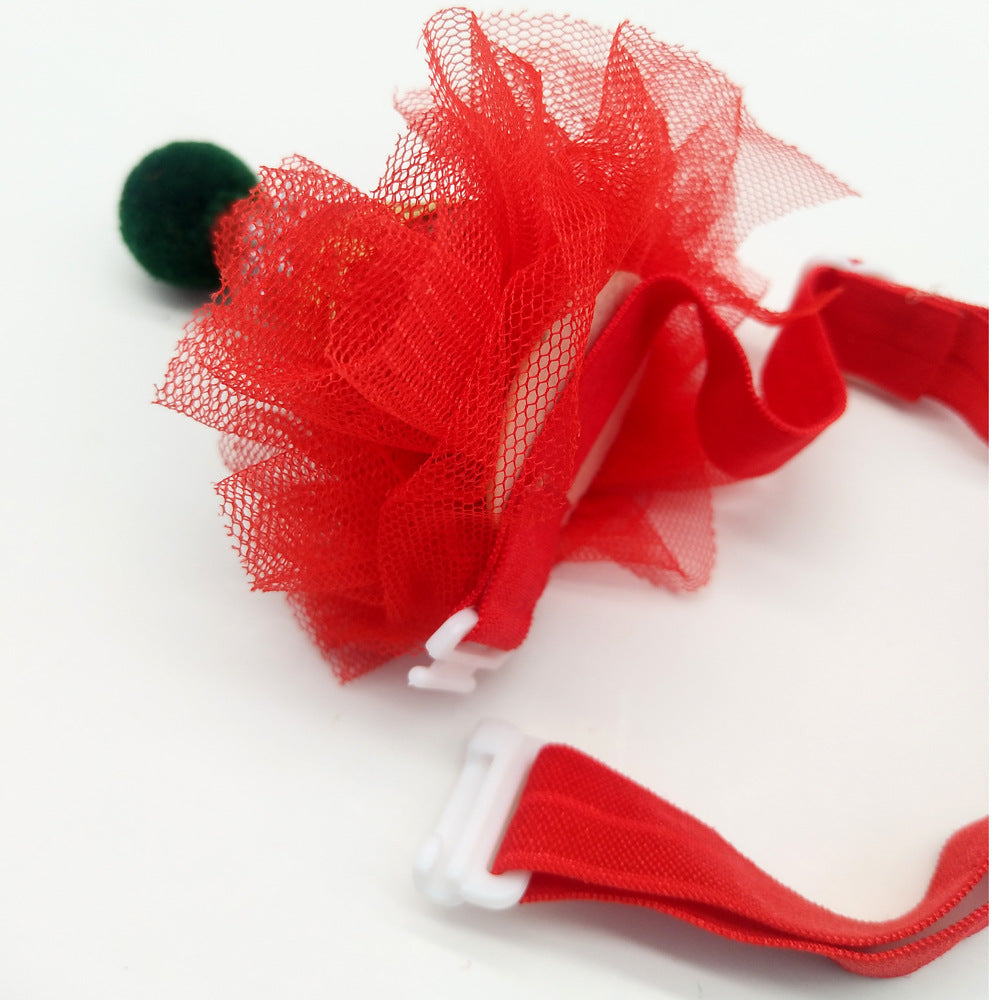 KFX-5499325 Christmas Themed Adjustable Pet Hat - Comfortable PU Material, Two Styles Available, Perfect for Festivities and Everyday Wear