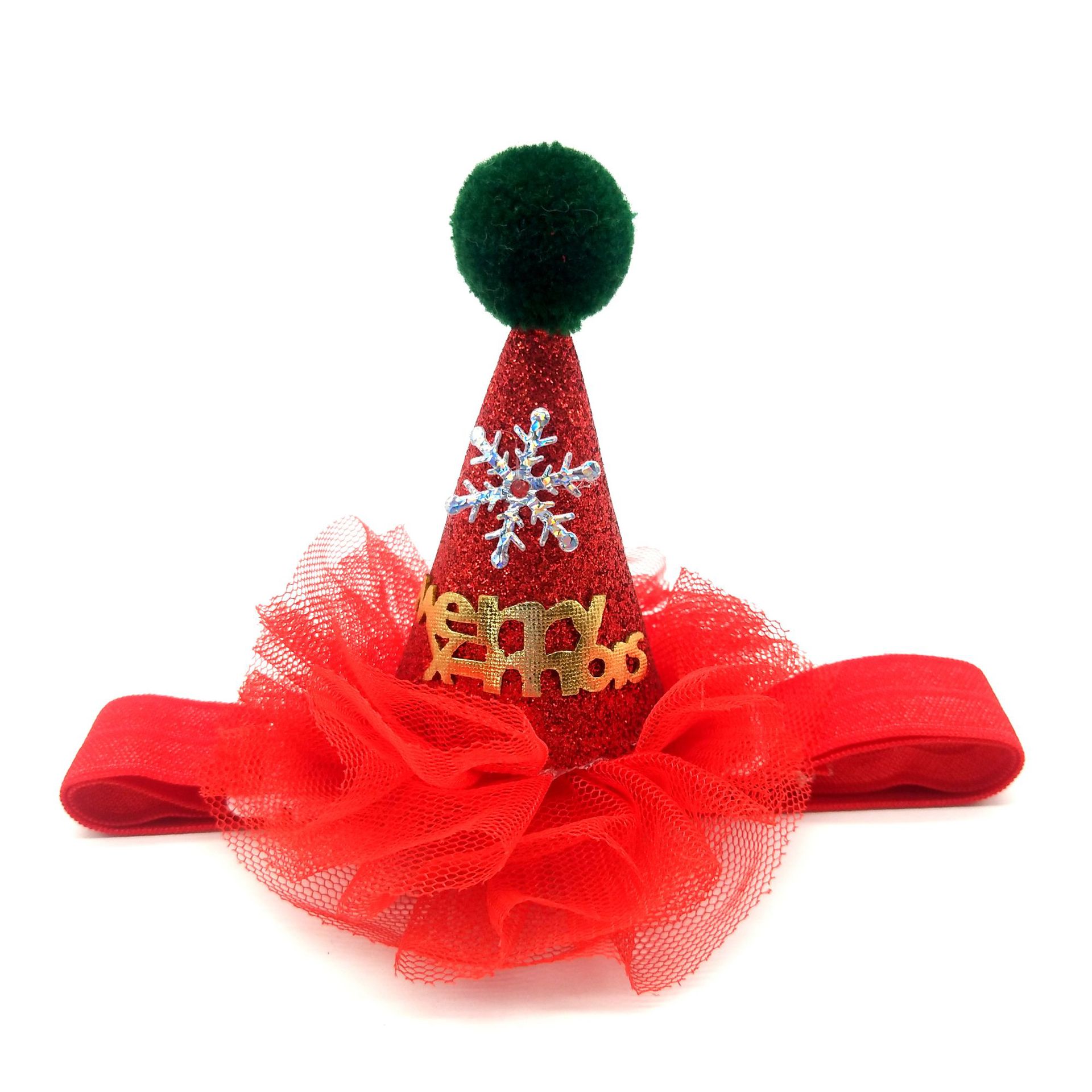 KFX-5499325 Christmas Themed Adjustable Pet Hat - Comfortable PU Material, Two Styles Available, Perfect for Festivities and Everyday Wear