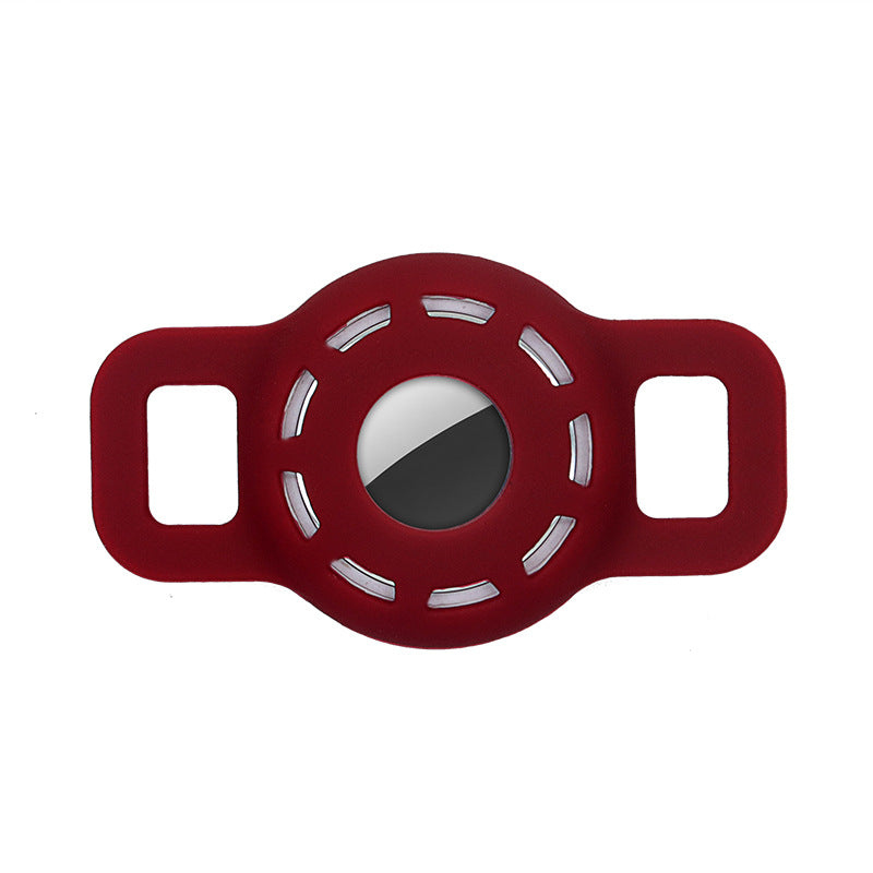 KFX-5502269 Silicone Protective Sleeve for Pet Collar with Anti-Lost AirTag Holder