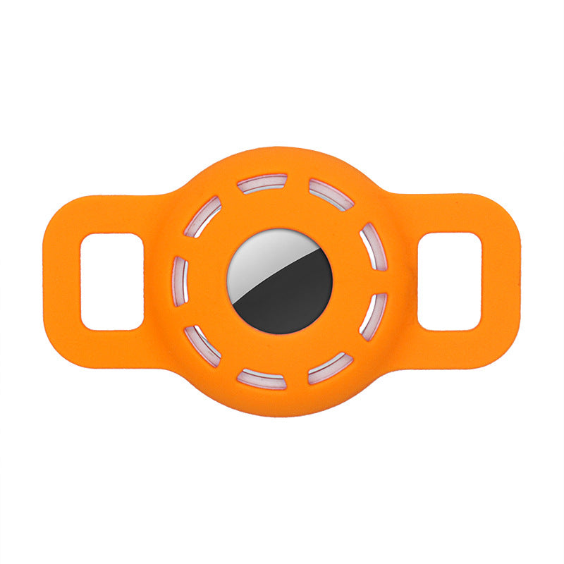 KFX-5502269 Silicone Protective Sleeve for Pet Collar with Anti-Lost AirTag Holder