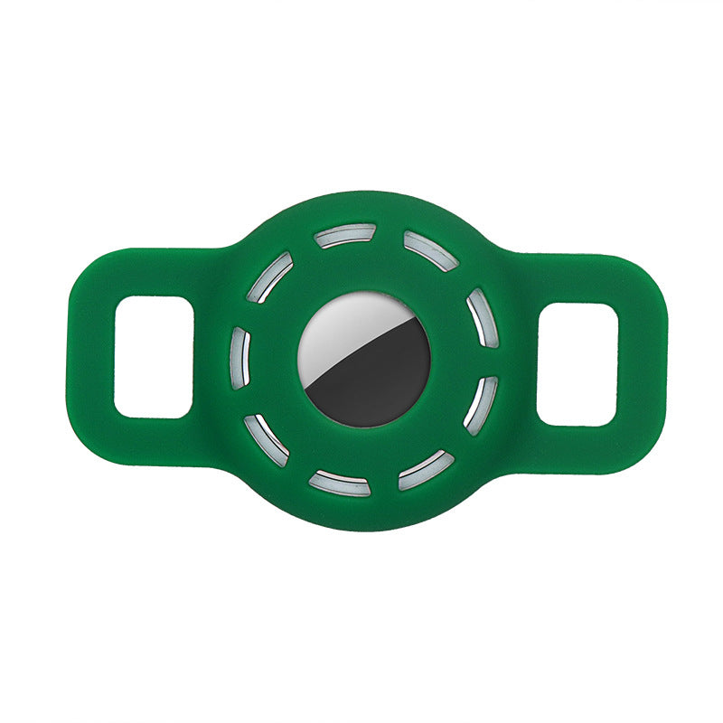 KFX-5502269 Silicone Protective Sleeve for Pet Collar with Anti-Lost AirTag Holder