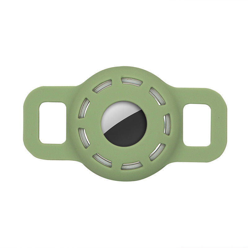 KFX-5502269 Silicone Protective Sleeve for Pet Collar with Anti-Lost AirTag Holder
