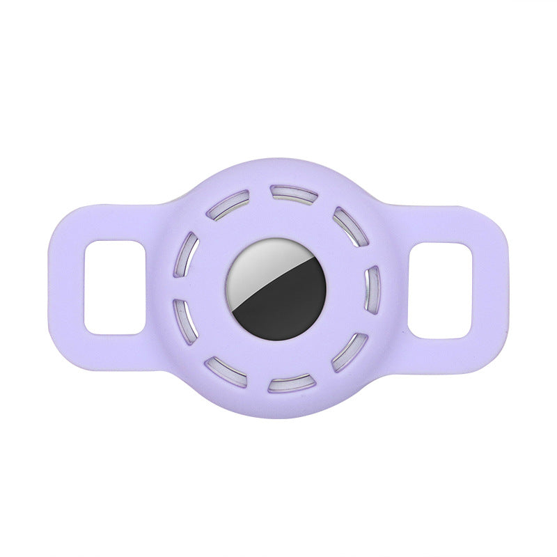 KFX-5502269 Silicone Protective Sleeve for Pet Collar with Anti-Lost AirTag Holder