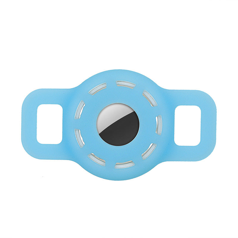 KFX-5502269 Silicone Protective Sleeve for Pet Collar with Anti-Lost AirTag Holder