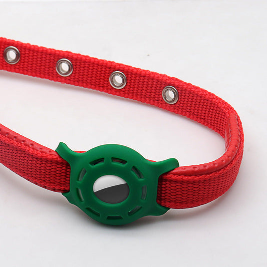KFX-5502269 Silicone Protective Sleeve for Pet Collar with Anti-Lost AirTag Holder