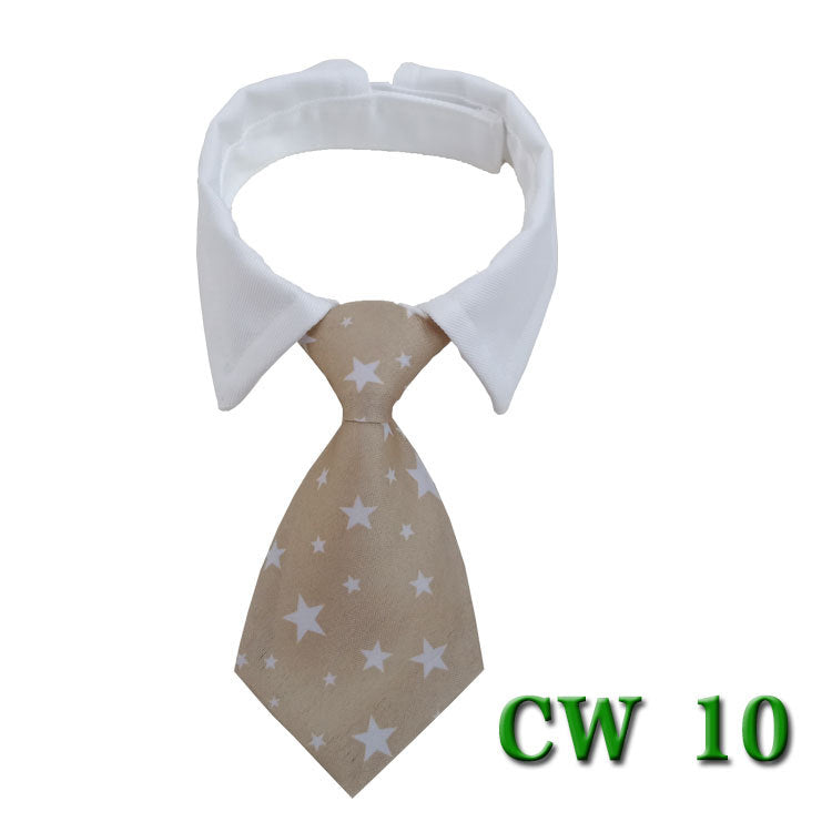 KFX-5502525 Striped Pet Neck Tie Bow Knot Scarf for Dogs - Four Seasons Apparel