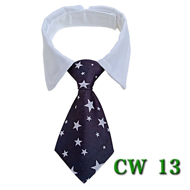 KFX-5502525 Striped Pet Neck Tie Bow Knot Scarf for Dogs - Four Seasons Apparel